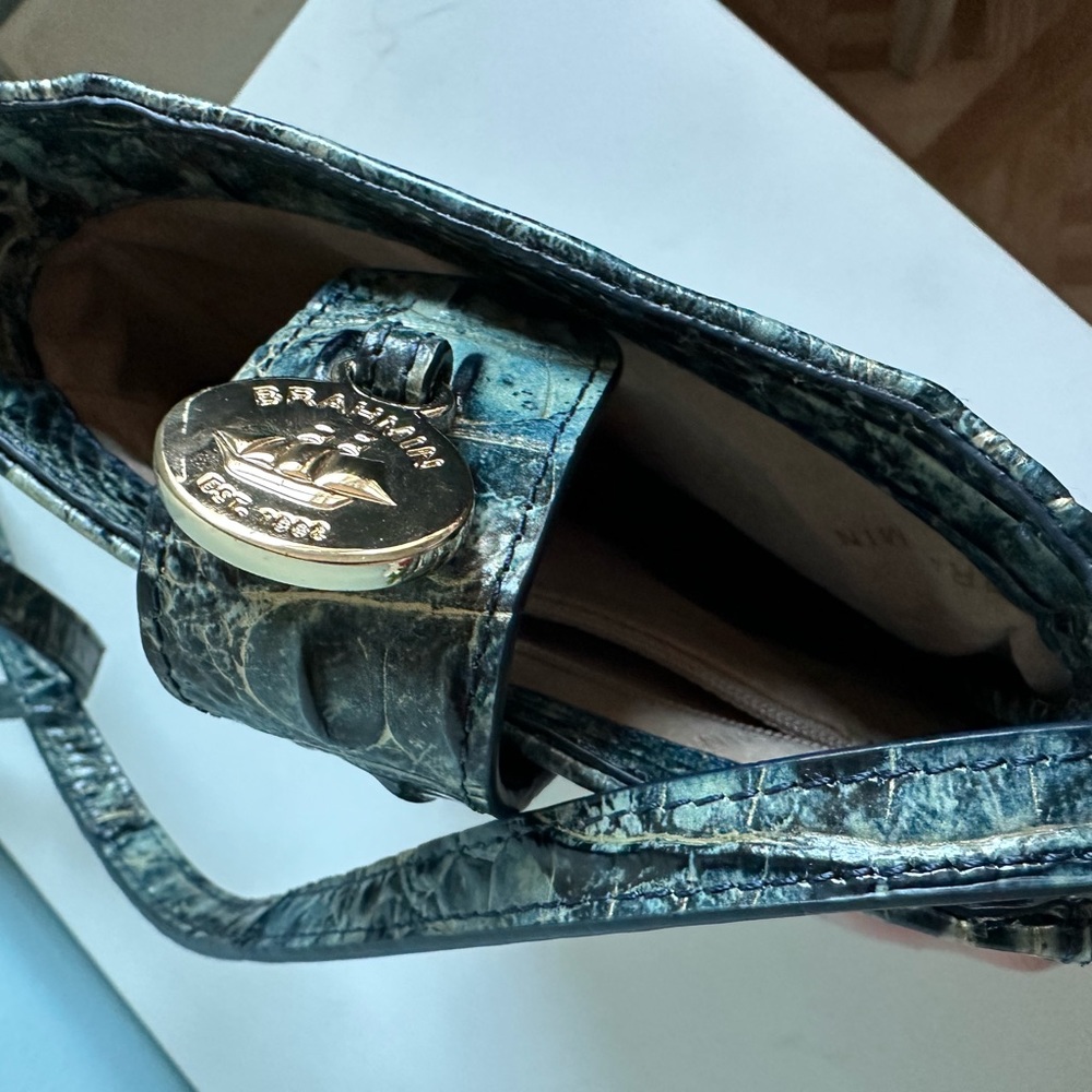 Brahmin Marley Crossbody in Mineral Blue Melbourne